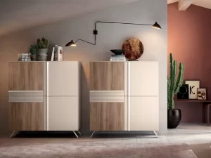 coppia di madie dal design moderno